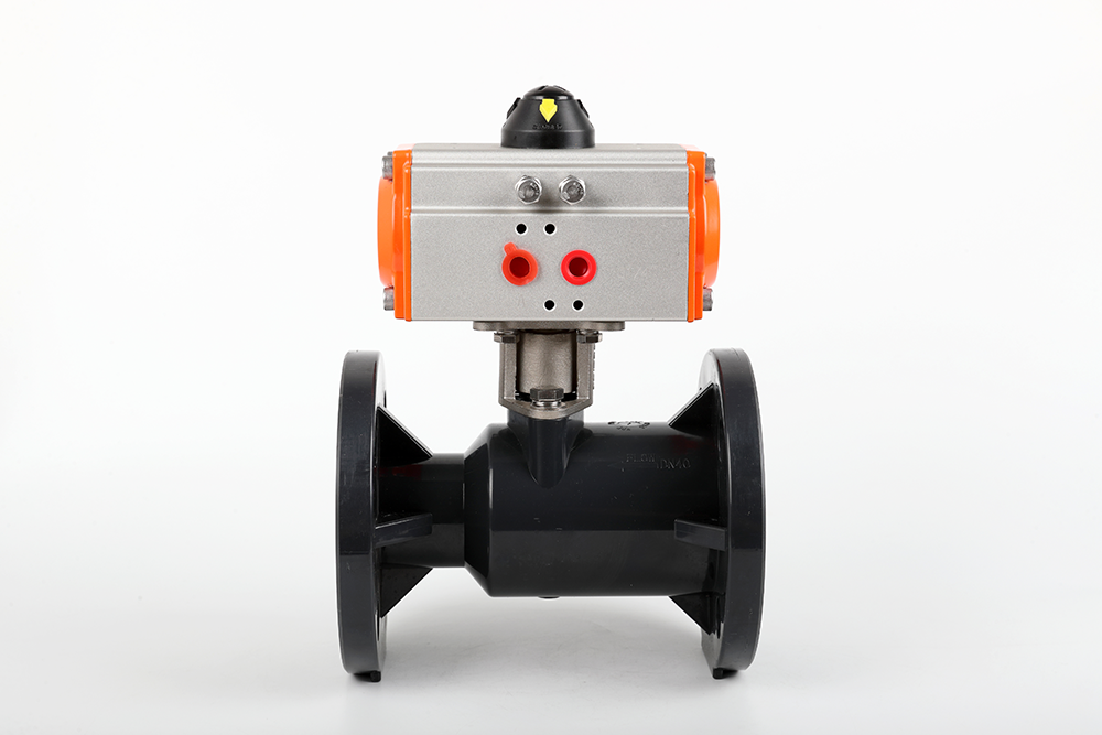 五常气动法兰一体球阀